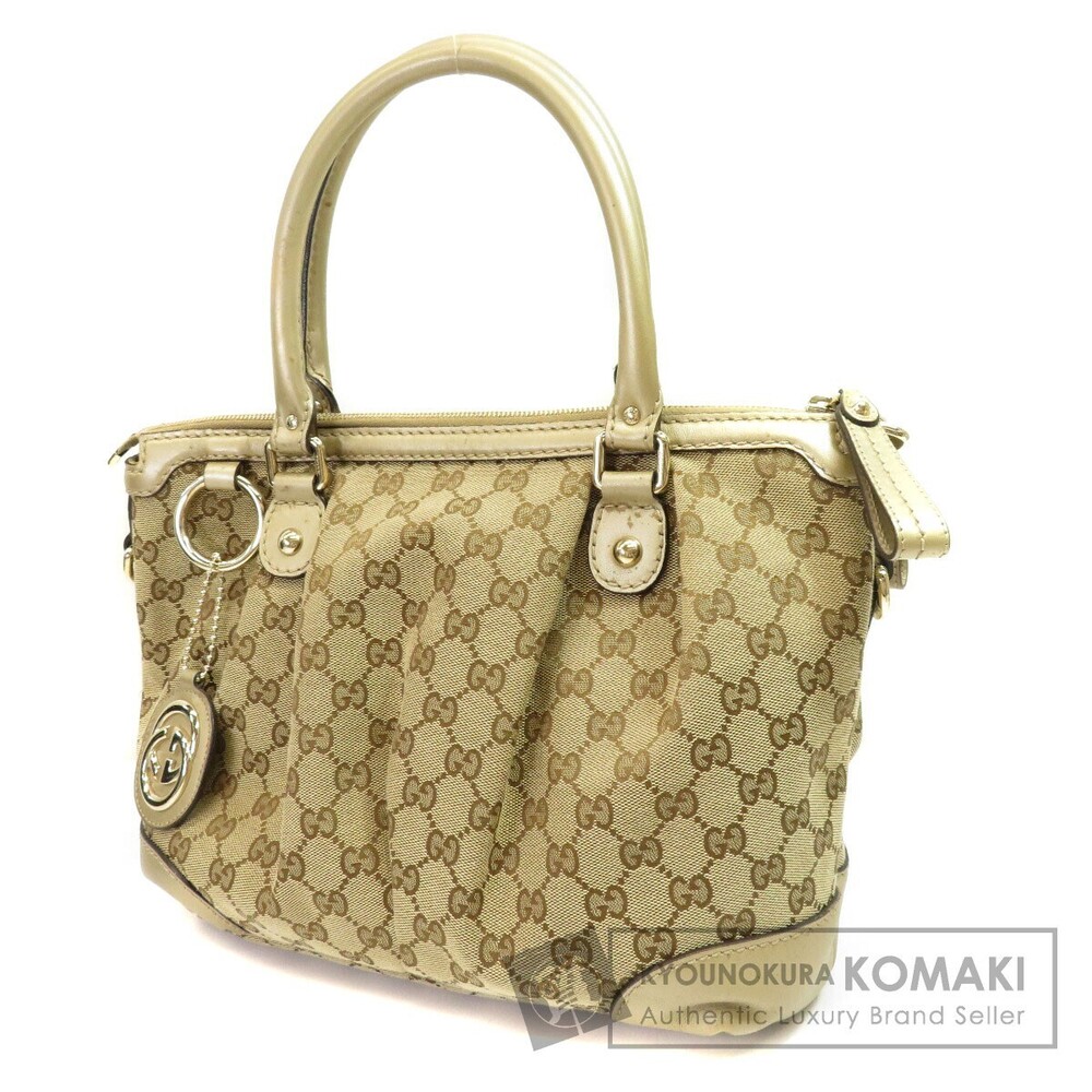 Gucci Sukey 2Way Boston Bag gold leather
